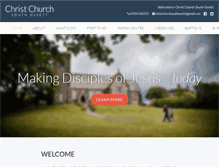 Tablet Screenshot of christchurchsouthossett.co.uk